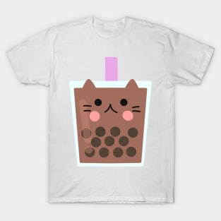 Cat boba tea T-Shirt